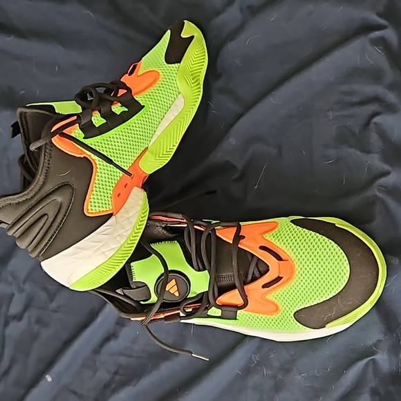 Worn once adidas basketball shoes. - Picture 2 of 3